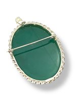 Brooch Mandile 1922 Woman Cammei  in Silver 2MSPC6 - 2MSPC6